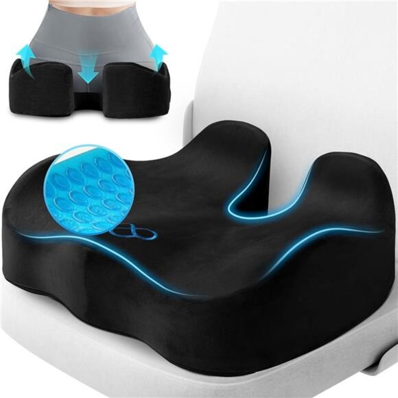 Seat Cushion, Chair Cushions, Office Chair Cushions, Anti-Slip Bottom & Cover - Picture 1 of 7